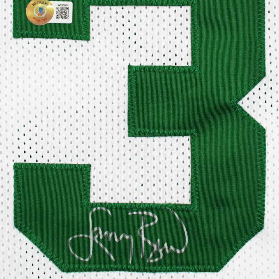 Larry Bird Signed Boston Celtics Basketball Jersey with Beckett Witness